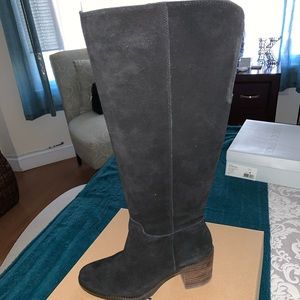 Lucky Brand Wide Calf Suede Boots